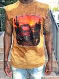 8szns Camel Wash Cut-Off