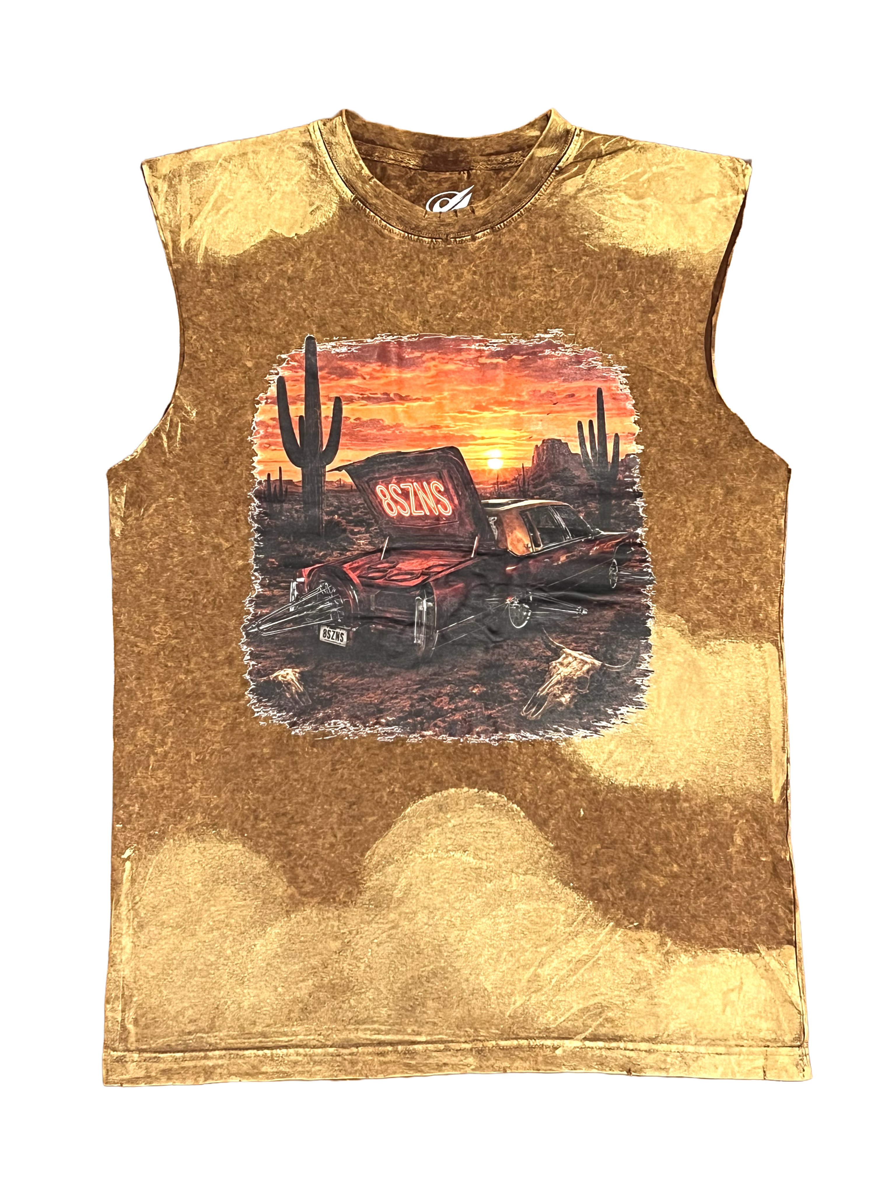 8szns Camel Wash Cut-Off
